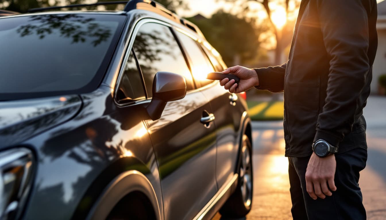 automotive locksmith programming a Subaru immobilizer key in Southlake TX
